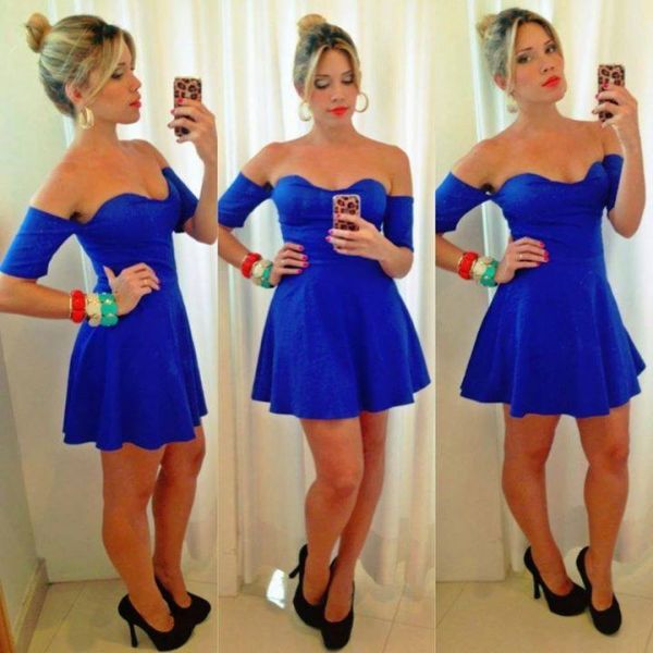 Vestido Fashionable | Azul bic